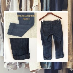 Banana Republic Women Cuff Capri Jeans